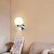 economico Luci da parete-lampada da parete nordica globo bianco paralume in vetro applique da parete in metallo lampade da parete moderne luci da parete per interni per soggiorno camera da letto comodino illuminazione da bar