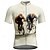 abordables Maillots pour hommes-Homme Maillot de cyclisme Graphique Manche Courte Cyclisme T-shirt Maillot avec 3 poches arrière VTT Vélo tout terrain Séchage Rapide Design Anatomique Évacuation de l'Humidité Respirant Des sports