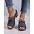 cheap Casual Sandals-Women&#039;s Comfortable Blue Perforated Faux Leather Block Heel Sandals with Bowknot - Perfect for Summer