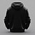 baratos moletons 3d masculinos-Homens Engraçado Moletons Moletom Moda Manga Longa Gola Redonda Feriado Streetwear Preto Azul Com Cordão Outono Inverno Designer
