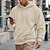 abordables sudaderas basicas hombre-Hombre Sudadera Sudadera con capucha de lana Albaricoque Negro Azul Piscina Marrón Gris Con Capucha Plano Jacquard Bolsillo Estriado Con Texturas Deporte Diario Festivos Poliéster Ropa de calle
