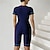 billige One Pieces Rash Guards-Dame Rash-guard One-Piece Badetøy Lapper Trykket Forside Glidelås Hurtigtørkende Lettvekt Pustende Kortermet Kroppsdrakt Badedrakt Surfing Strand Vannsport Sommer