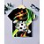 billiga Pojkens 3D Sporter &amp; Spel-Pojkar 3D Grafisk Fotboll T-shirt Kortärmad Sommar Vår Mode Grundläggande Barn 4-12 år Rund hals Utomhus Ledigt Dagligen Normal