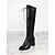 preiswerte Modische Stiefel-stylische braune Damen Schnürstiefelette aus Kunstleder mit Blockabsatz | perfekt für Herbst und Winter