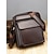 preiswerte Taschen für Herren-Umhängetasche aus braun-schwarzem Kunstleder für Herren mit verstellbarem Schultergurt – stilvolle und praktische Umhängetasche, Messenger Bag für die Arbeit, Reisen und den täglichen Gebrauch