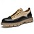 baratos Casual-sapatos masculinos duráveis de couro sintético e camurça com cadarço – calçados casuais elegantes para uso diário e ao ar livre