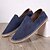 cheap Men&#039;s Slip-ons &amp; Loafers-Men&#039;s Casual Slip-On Espadrille Shoes with Soft Canvas Upper and Comfortable Jute Sole, Perfect for Summer, Beach, and Everyday Wear