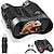 abordables Télémètres et télescopes-Jumelles de vision nocturne infrarouge 4K 3.2 grand écran zoom numérique 8x carte TF 32 Go incluse rechargeable avec batterie objectif 25 mm capteur CMOS pour cadeaux de Noël Thanksgiving nouvel an