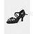 abordables Chaussures de danses latines-chaussures de danse latine en satin pour femmes avec brides croisées - idéales pour la salle de bal et la salsa