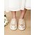 abordables Occasionnel-baskets en dentelle pour femme avec bordure en satin - idéales pour un mariage chic et décontracté