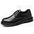 economico Casuale-scarpe oxford stringate in similpelle nera da uomo con cuciture rosse – calzature eleganti, formali e casual per lavoro, affari e uso quotidiano