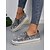 preiswerte Damen-Sneaker-Schwarze Damen-Slipper mit Pailletten und Strassbesatz - glitzernde Freizeitschuhe für Partys und den Alltag