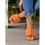 billiga Avslappnade sandaler-slip-on sandaler för kvinnor med rufsiga konstläderband, minimalistisk avslappnad stil för sommaroutfits och vardagskläder