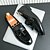 economico Mocassini-mocassini da uomo in finta pelle verniciata nera con nappine – scarpe eleganti slip-on con dettagli in velluto per matrimonio e abbigliamento formale