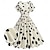 billige Kjoler-Retro / vintage 1950-tallet Cocktail Kjole Kjoler Flare kjole Polkadotter Blomst Kostyme Dame Maskerade Fest Utdrikningslag Festival Voksne Kjole Hjemkomstkjoler
