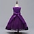 abordables Robes à Fleurs pour Filles-Robe de Demoiselle d&#039;Honneur Fille enfants Fille Robe de princesse Utilisation Mariage Soirée Elégant Magnifique Maille Couleur unie Sans Manches Col Ras du Cou Gris Rouge vin 4 ans et +