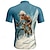 abordables Maillots pour hommes-Homme Maillot de cyclisme Graphique Manche Courte Cyclisme T-shirt Maillot avec 3 poches arrière VTT Vélo tout terrain Séchage Rapide Design Anatomique Évacuation de l'Humidité Respirant Des sports
