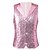 cheap Tops-Disco 1980s Vest Disco Sequins Fancy Dress Men's Carnival Costume Masquerade Performance Party Club Adults' Vest All Seasons
