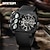 abordables Relojes digitales-SANDA Hombre Reloj Digital Al Aire Libre Moda Reloj Casual Reloj de Muñeca Luminoso Despertador Tres Husos Horarios Calendario TPU Reloj