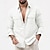 cheap Men&#039;s Button Up Shirts-Men&#039;s Shirt Casual Shirt Button Up Shirt Black White Light Green khaki Army Green Long Sleeve Plain Collar Outdoor Going out Front Pocket Clothing Apparel Fashion Casual Comfortable