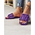 billiga Avslappnade sandaler-slip-on sandaler för kvinnor med rufsiga konstläderband, minimalistisk avslappnad stil för sommaroutfits och vardagskläder