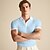 voordelige Klassieke polo voor heren-Voor heren Golfshirt gebreide polo liiketoiminta Casual Klassiek Korte mouw Modieus Effen Kleur Knop Gebreid Zomer Lente Normale pasvorm Wit Wijn khaki Lichtblauw Grijs Golfshirt