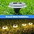 abordables Luces de suelo-1 luz solar enterrada hexagonal: iluminación exterior para terrazas, escaleras y senderos de jardín