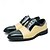 baratos Formal-sapatos oxford masculinos de couro envernizado bicolor, sapatos sociais brogue verde e bege para casamentos, festas e eventos formais