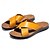 cheap Outdoor Sandals-Men's Casual Cross-Strap Sandals, Comfortable Faux Leather Summer Slide Shoes for Outdoor and Beach Wear