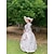billiga Klänningar-Vintage Rokoko Barock Maxi Klänningar Vanligt Juliet ärm Prinsessa Lantlig flicka Prinsessa Fyrkantig hals Maskeradkläder Halloween Karnival Maskerad Fest Halloween Prestanda Vuxen