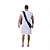 ieftine Roma antică Egipt-Retro / vintage Grecia antică Roma antică Costum Cosplay Ținute Statuia Libertății Zei greci Culoare solidă Costume de fancy Bărbați Halloween Carnaval Mascaradă Petrecere Petrecerea Burlăcițelor
