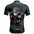 abordables Maillots pour hommes-Homme Maillot de cyclisme Graphique Manche Courte Cyclisme T-shirt Maillot avec 3 poches arrière VTT Vélo tout terrain Séchage Rapide Design Anatomique Évacuation de l&#039;Humidité Respirant Des sports