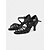 abordables Chaussures de danses latines-chaussures de danse latine en satin pour femmes avec brides croisées - idéales pour la salle de bal et la salsa