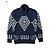 preiswerte Herrenpullover-Herren Jacquard-Pullover Pullover Strickpullover Gerippt Stricken Normale Oberteile Strick Bogengimpe Kargen Modisch Basic Urlaub Freizeitskleidung Bekleidung Herbst Winter Blau S M L
