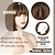 economico Parrucche trendy sintetiche-parrucca corta bob con frangia parrucca bob dritta per donna parrucca bob fibra resistente al calore per cosplay