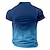 abordables Polo hawaiano para hombre-Derby de Kentucky Hombre Ombre Tortuga Polo Manga Corta Camisas de polo Camisas con cuello Casual Complejo Ropa de vacaciones Impresión 3D Verano Primavera Otoño Blanco Azul Piscina Azul Oscuro
