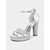 abordables Officiel-sandales à bride cheville bleues glamour | parfaites pour les mariages et les fêtes