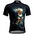 abordables Maillots pour hommes-Homme Maillot de cyclisme Graphique Manche Courte Cyclisme T-shirt Maillot avec 3 poches arrière VTT Vélo tout terrain Séchage Rapide Design Anatomique Évacuation de l'Humidité Respirant Des sports
