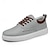 voordelige Herensneakers-heren casual veterschoenen van canvas – lichtgewicht ademende schoenen met leren accenten, perfect voor dagelijks gebruik en buitenactiviteiten