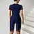 billige One Pieces Rash Guards-Dame Rash-guard One-Piece Badetøy Lapper Trykket Forside Glidelås Hurtigtørkende Lettvekt Pustende Kortermet Kroppsdrakt Badedrakt Surfing Strand Vannsport Sommer