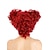 economico Parrucche dei personaggi dei film-Parrucche Cosplay Rosso Riccio Capelli Sintetici Corto Parrucche Per donna Parrucche Per la festa