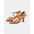 abordables Chaussures de danses latines-chaussures de danse latine en satin pour femmes avec brides croisées - idéales pour la salle de bal et la salsa