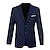 cheap Men&#039;s Classic Blazers-Men&#039;s Blazer Business Cocktail Party Wedding Party Fashion Casual Spring &amp;  Fall Polyester Plain Buttons Pocket Comfortable Single Breasted Blazer Black White Navy Blue Royal Blue