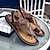 abordables sandales d&#039;extérieur-sandales à orteils en similicuir pour hommes – tongs de style vintage avec rivets décoratifs pour une tenue de plage décontractée en été