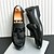 economico Mocassini-mocassini da uomo in finta pelle verniciata nera con nappine – scarpe eleganti slip-on con dettagli in velluto per matrimonio e abbigliamento formale