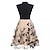 abordables Vestidos-1950s Retro Antiguo Vestidos Baile de Máscaras Disfraz Mujer Carnaval Año Nuevo Mascarada Casual Diario Despedida de Soltera Adulto Vestido