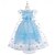 ieftine Costume pentru fete-Frozen Prințesă Elsa Rochii Rochie de fete cu flori Rochii din tul Costum de carnaval Costume de film TV tematice Film Cosplay for Fete Pentru copii Halloween Carnaval Mardi Gras Performan