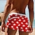 cheap Ocean Print-Men&#039;s Sailboat Swim Trunks Swim Shorts Board Shorts Mid Waist 3D Print Hawaiian Surfing Holiday Beach Drawstring with Mesh lining Elastic Waist Designer Clothing Apparel