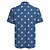 billiga Ocean Print-Herr Ankare Casual skjorta Hawaii skjorta Aloha skjorta Kortärmad Hawaiisk Ledigt Tillflykt Semester Casual Ledigt Sommar Vår Nedvikt Knappen uppåt Gul Blå Himmelsblå