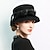 abordables Années 1950-chapeaux 100% laine chapeau melon / cloche chapeau seau mariage thé fête mariage élégant avec nœud papillon épissage coiffe coiffure